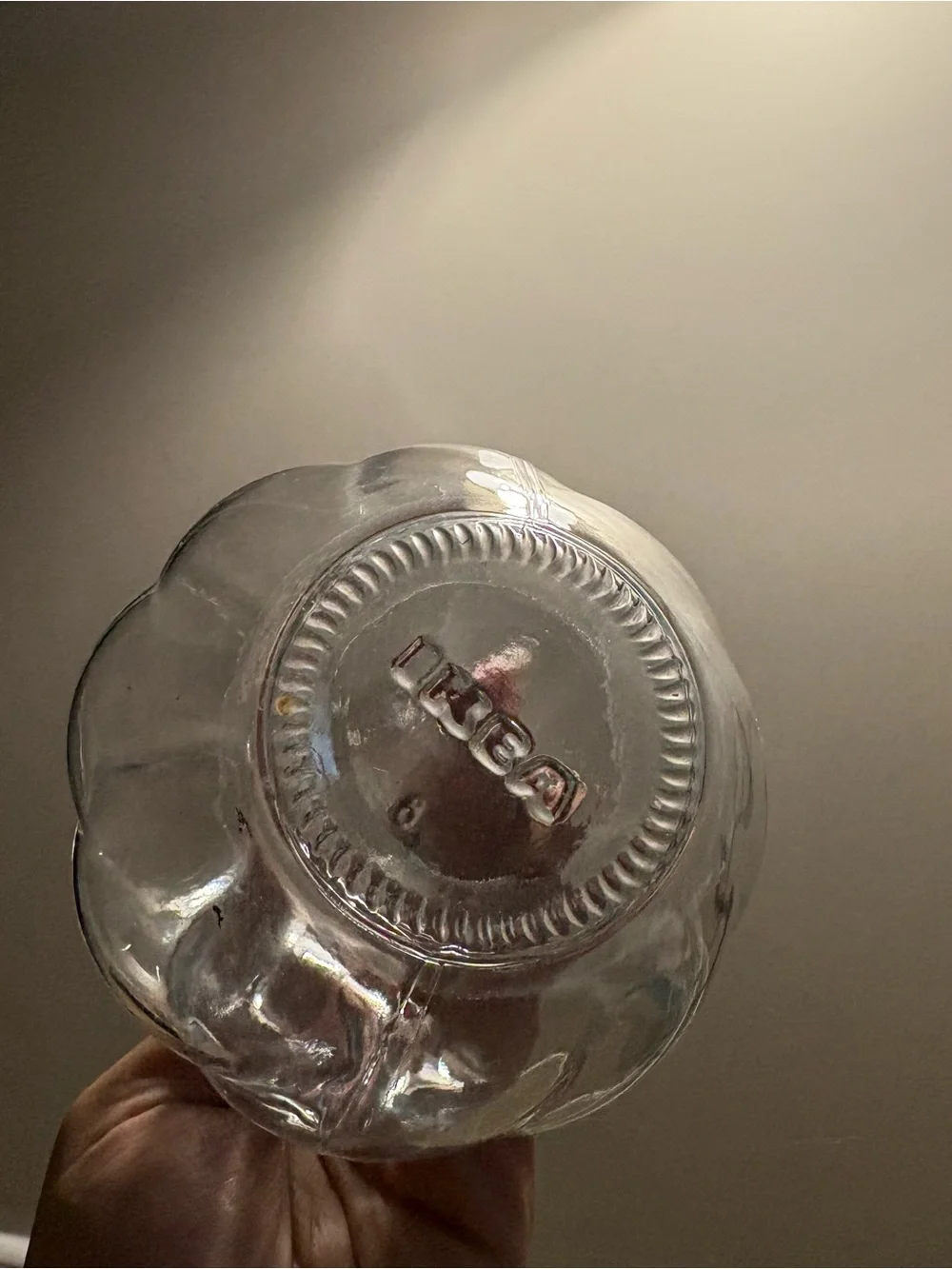 IKEA Clear Glass Bulb-Shaped Vase